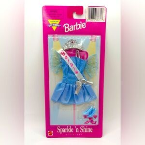 Barbie Easy to Dress Sparkle 'N Shine Fashion Pack Pageant Sash 1997 #68657 NIB